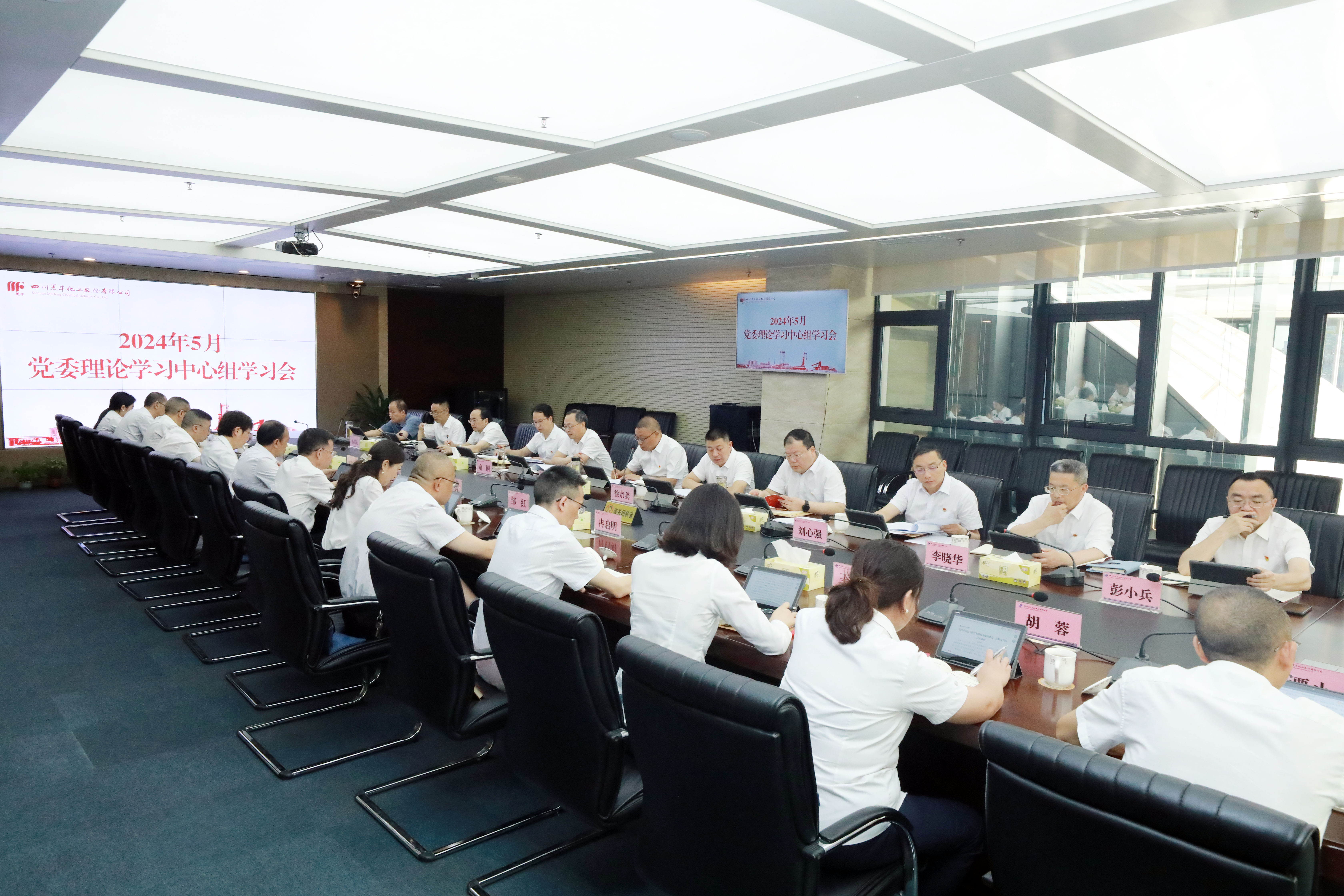 召开5月党委理论学习中心组学习会